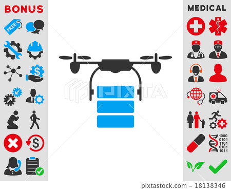 Cargo Drone Icon Cargo Drone Icon 18138346