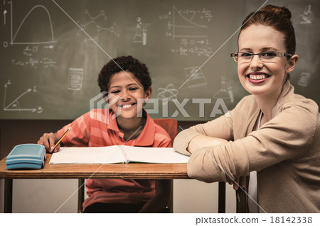 Composite image of math and science doodles Composite image of math and science doodles 18142338