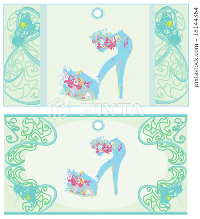 Price Tags With shoes vintage set Price Tags With shoes vintage set 18144364