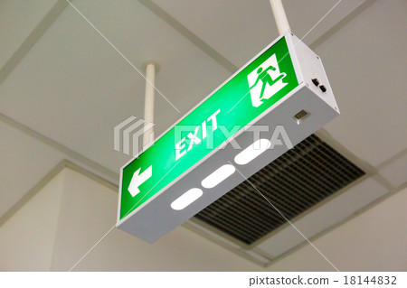 Fire exit sign 18144832
