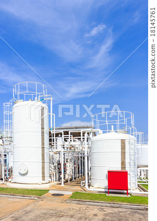 chemistry tank in factory with blue sky 18145761