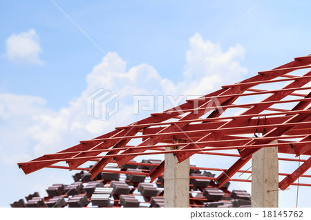 Roof steel construction for new house 18145762