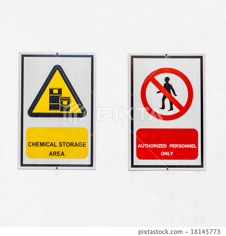 safety signs broad on white background safety signs broad on white background 18145773