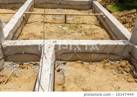 termite protection system on home foundation 18147444