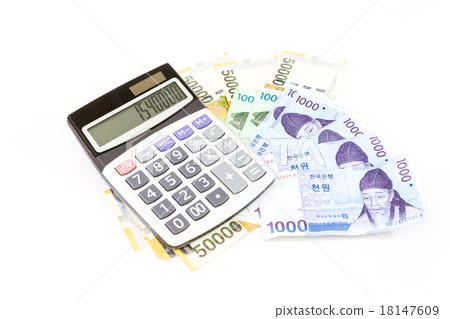 korea money with calculator korea money with calculator 18147609
