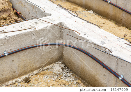 termite protection system on home foundation 18147909