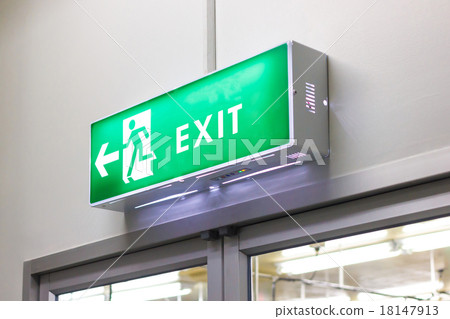 Fire exit light sign Fire exit light sign 18147913
