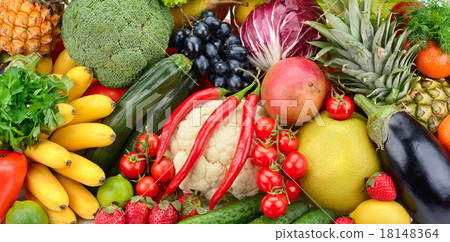 assortment fresh fruits and vegetables 18148364
