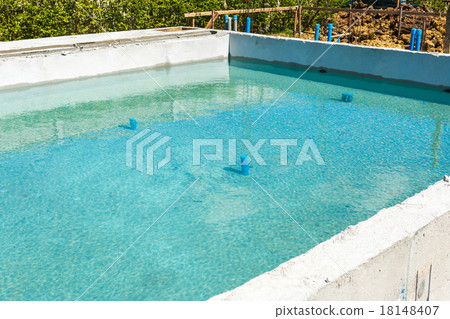 swimming pool under construction swimming pool under construction 18148407