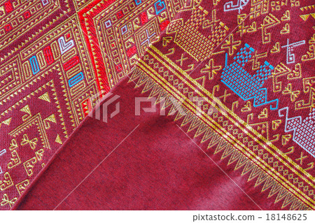 Thai silk fabric pattern 18148625