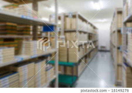 Warehouse in factory blurred 18149276