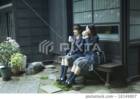 School girls at home School girls at home 18149807