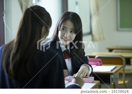 School girls studying in the classroom School girls studying in the classroom 18150026