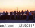 Blur silhouettes of people 18150347
