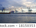 Cranes in a harbor 18150353