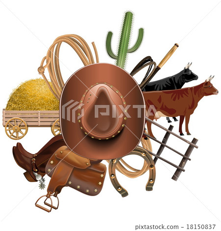 Vector Cowboy Ranch Concept 18150837