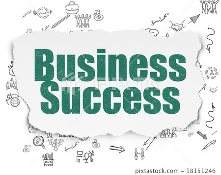 Business concept: Business Success on Torn Paper Business concept: Business Success on Torn Paper 18151246