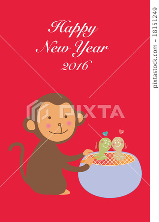 燒麻子的猴子明信片 燒麻子的猴子明信片 18151249