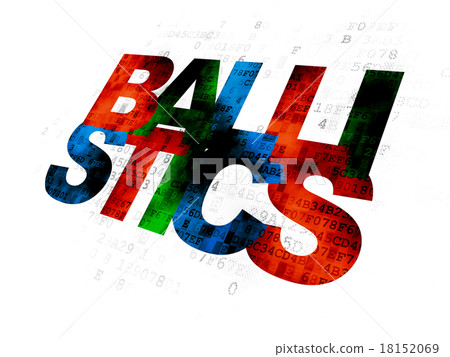 Science concept: Ballistics on Digital background 18152069