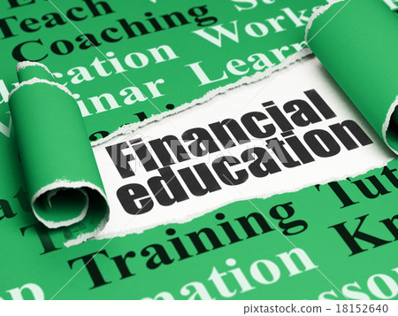 Learning concept: black text Financial Education Learning concept: black text Financial Education 18152640