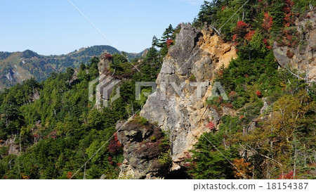 Manza溫泉奇怪的彩色葉子 18154387