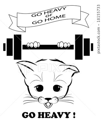 Boso holding heavy barbell. Go heavy. Boso holding heavy barbell. Go heavy. 18155733