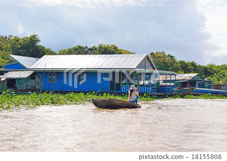 柬埔寨暹粒Trensap湖 18155808