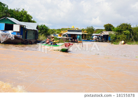 柬埔寨暹粒Trensap湖 柬埔寨暹粒Trensap湖 18155878