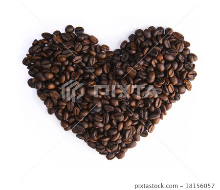 Coffee beans heart 18156057