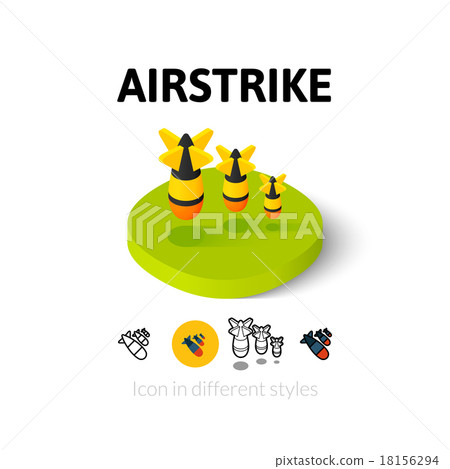 Airstrike icon in different style Airstrike icon in different style 18156294