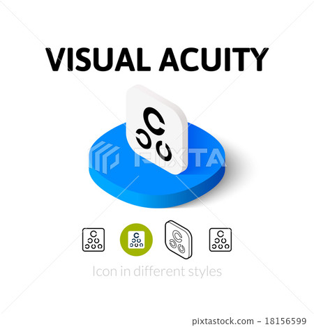 Visual acuity icon in different style Visual acuity icon in different style 18156599