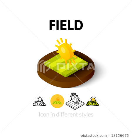 Field icon in different style Field icon in different style 18156675
