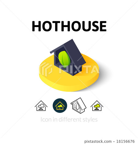 Hothouse icon in different style 18156676