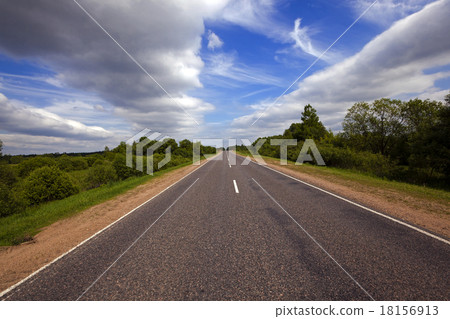 the asphalted road   18156913