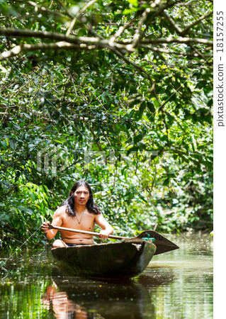 Indigenous Wooden Canoe 18157255