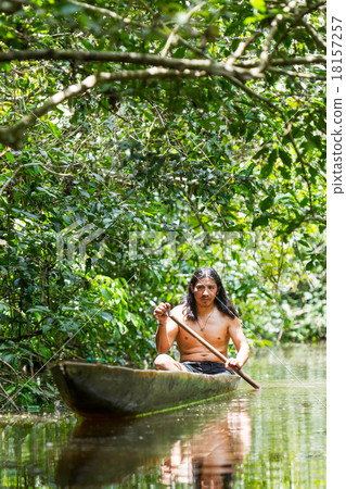 Indigenous Wooden Canoe 18157257