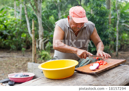 Adult Man Preparing Lunch 18157294