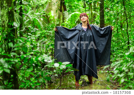Adult Woman In Amazon Jungle 18157308