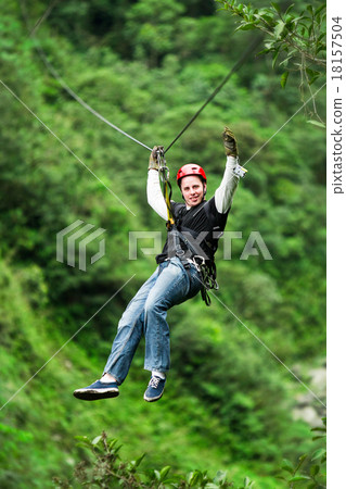 Adult Man Zip Line Experience Expression 18157504