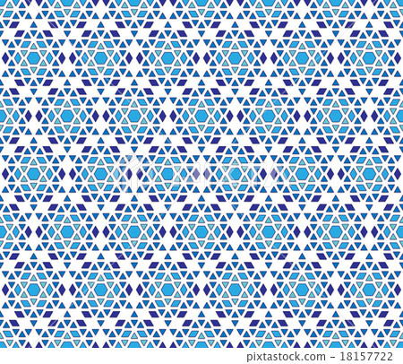 hexagonal crystal snowflakes winter pattern 18157722