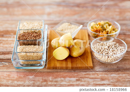close up of carbohydrate food 18158966