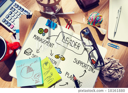 Leader Leadership supporting Management Vision Concept 18161880