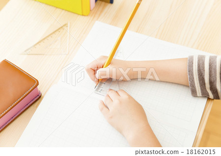 學習寫作身體部位兒童的手 18162015