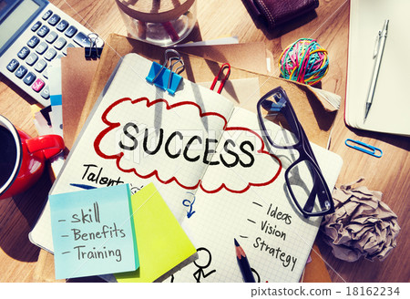 Success Thought Bubble Stick People Concept 18162234