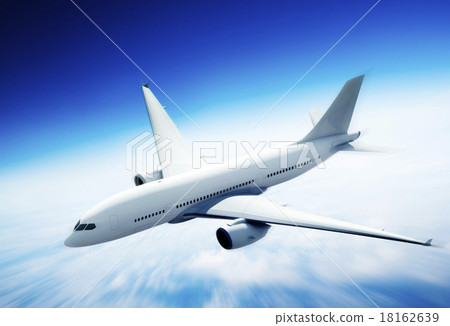 Airplane Skyline Horizon Flight Cloud Concept Airplane Skyline Horizon Flight Cloud Concept 18162639
