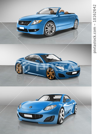 Car Vehicle Transportation 3D Illustration Concept Car Vehicle Transportation 3D Illustration Concept 18162642