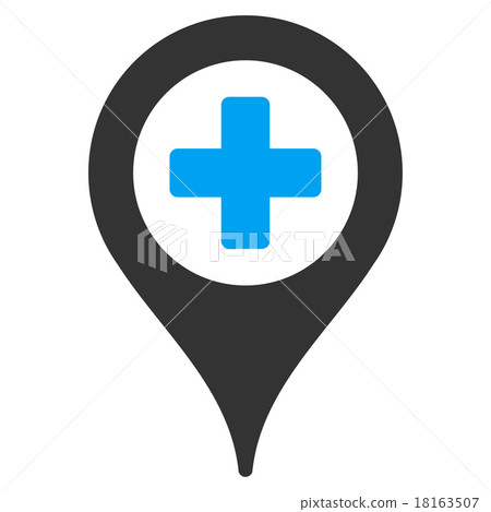 Hospital Map Pointer Icon Hospital Map Pointer Icon 18163507