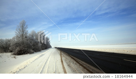 asphalted road asphalted road 18164944
