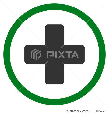 Rounded Plus Icon - Stock Illustration [18165276] - PIXTA
