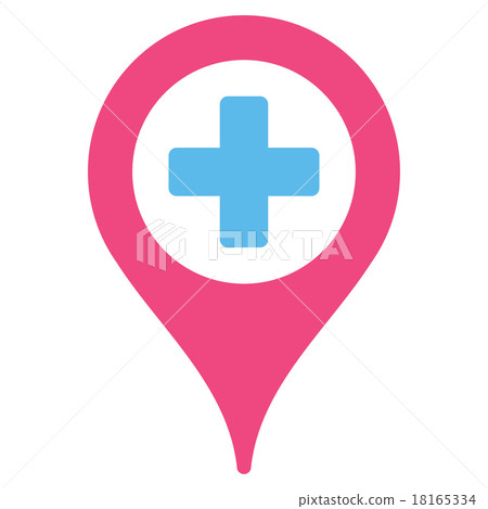 Hospital Map Pointer Icon 18165334